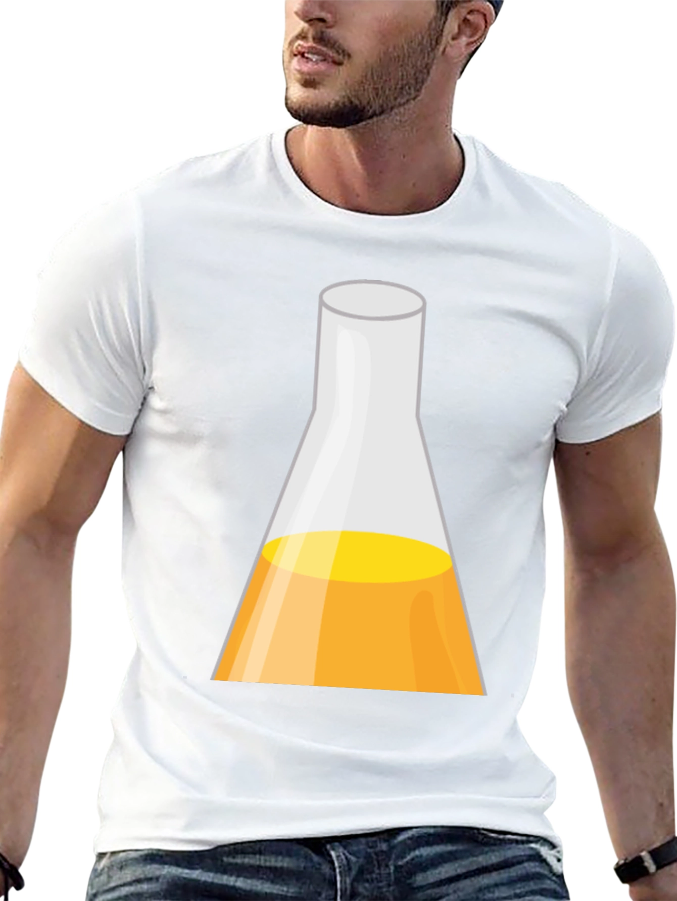 Science Beaker Graphic T-Shirt