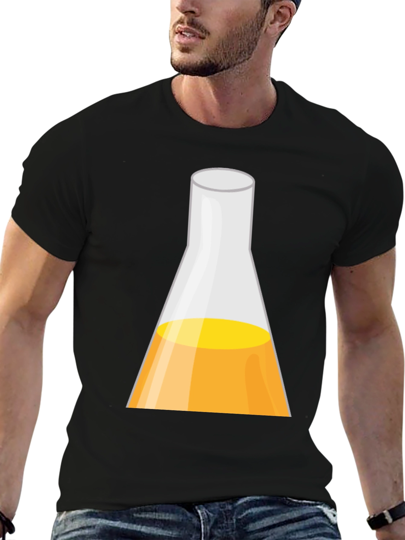 Science Beaker Graphic T-Shirt