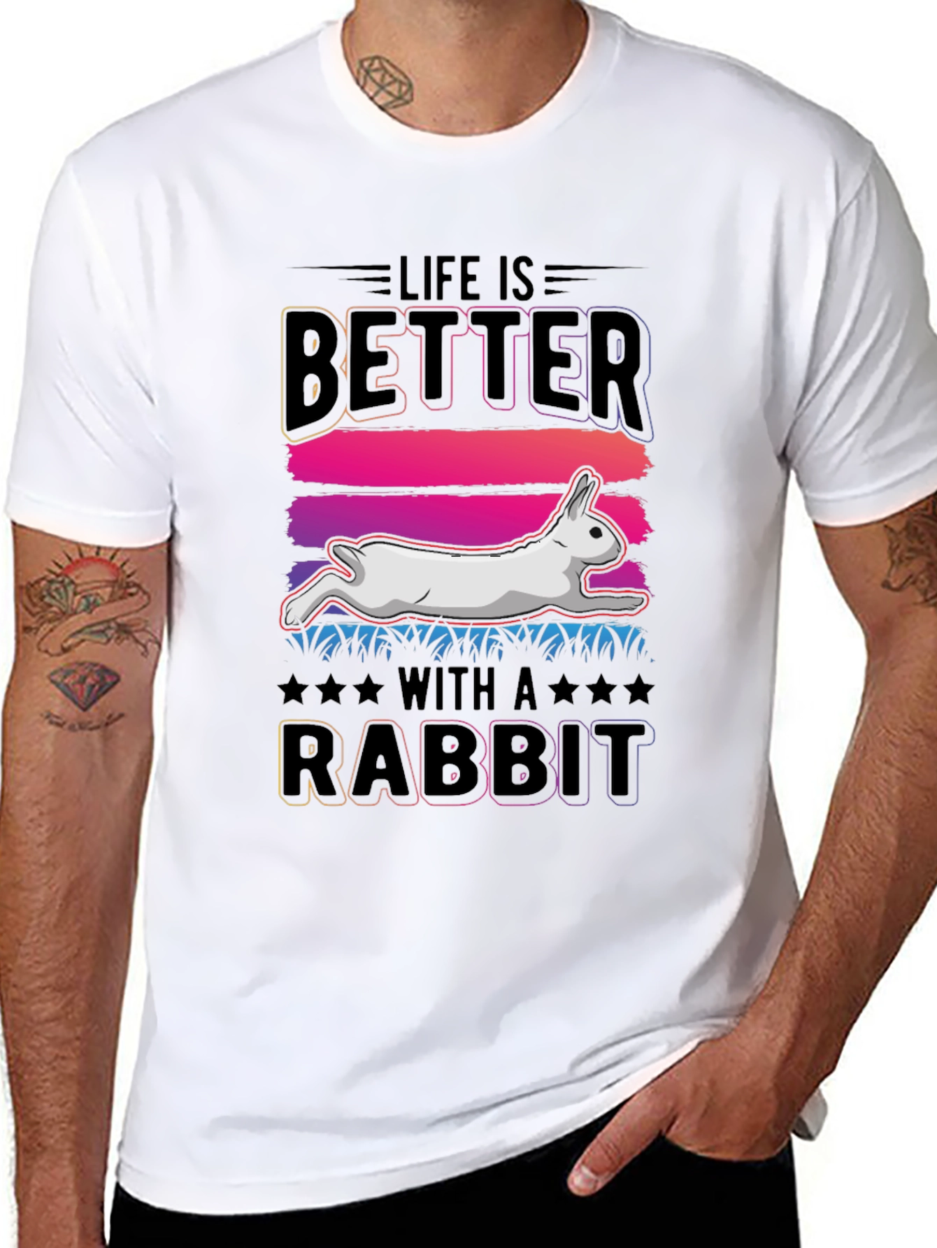 Life is Better with a Rabbit T-Shirt