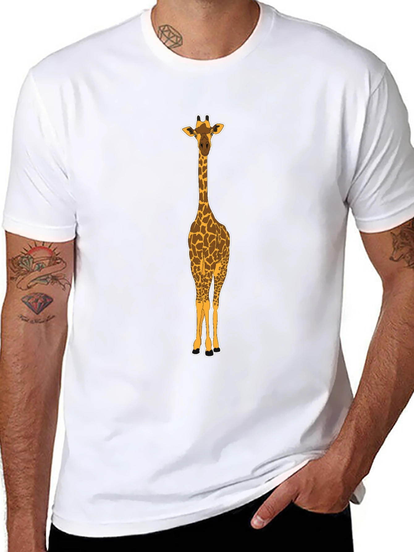 Giraffe Graphic Tee - Black
