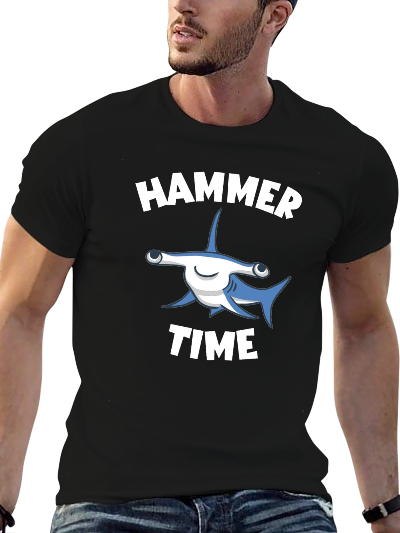 Hammer Time T-Shirt - Shark Graphic Tee