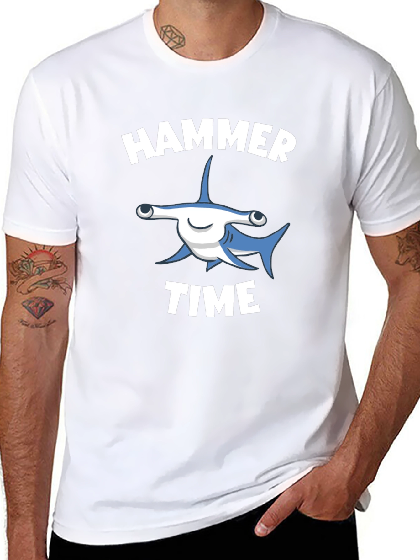 Hammer Time T-Shirt - Shark Graphic Tee