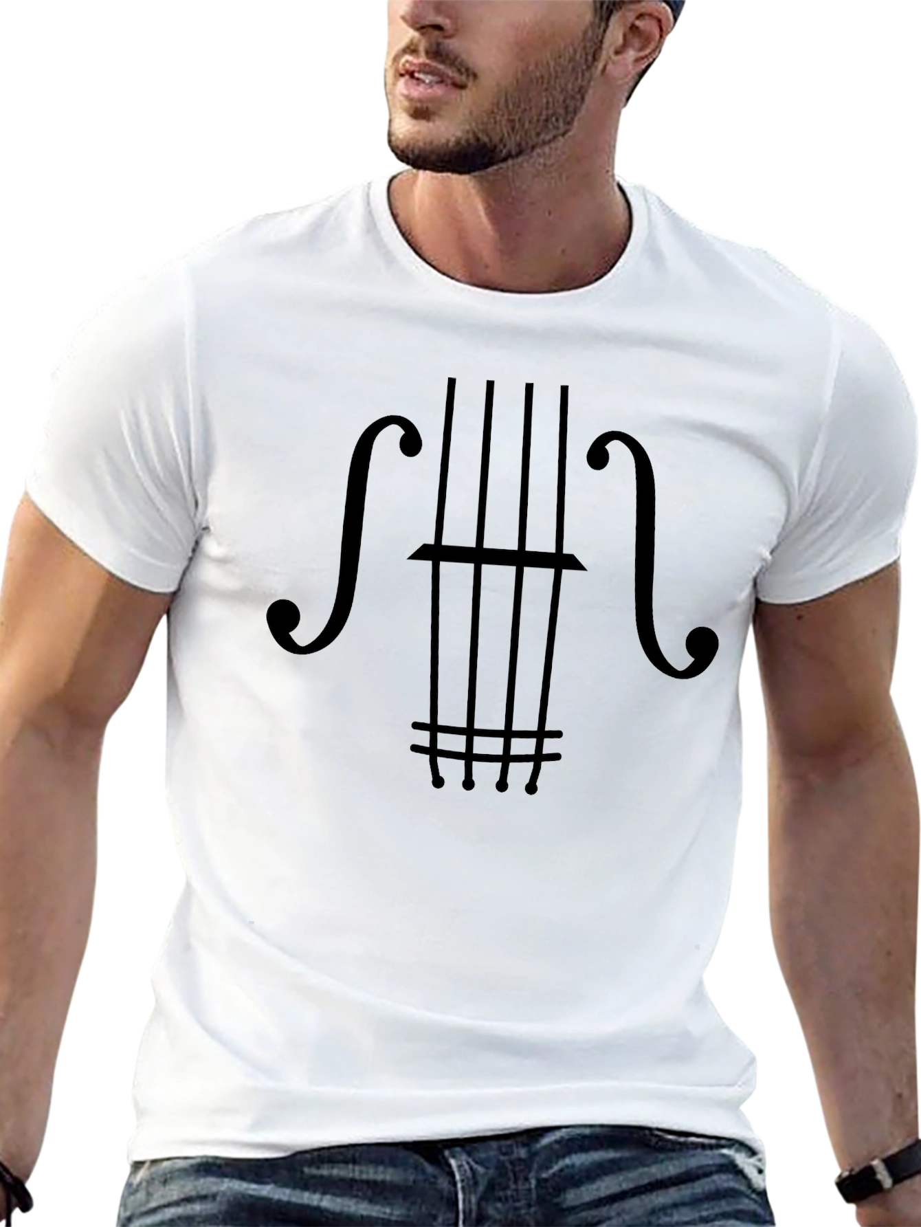 Bass Guitar Graphic Tee - Musicians Style