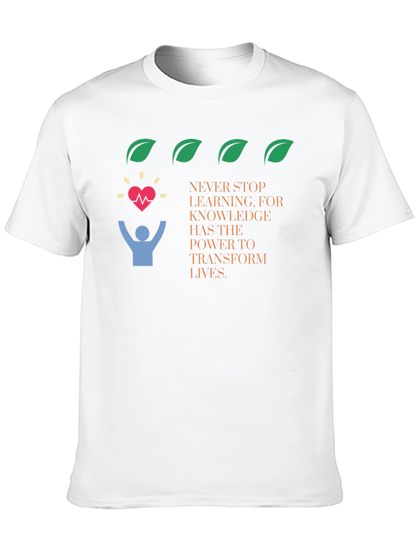 Knowledge Transforms Lives Black Graphic Tee