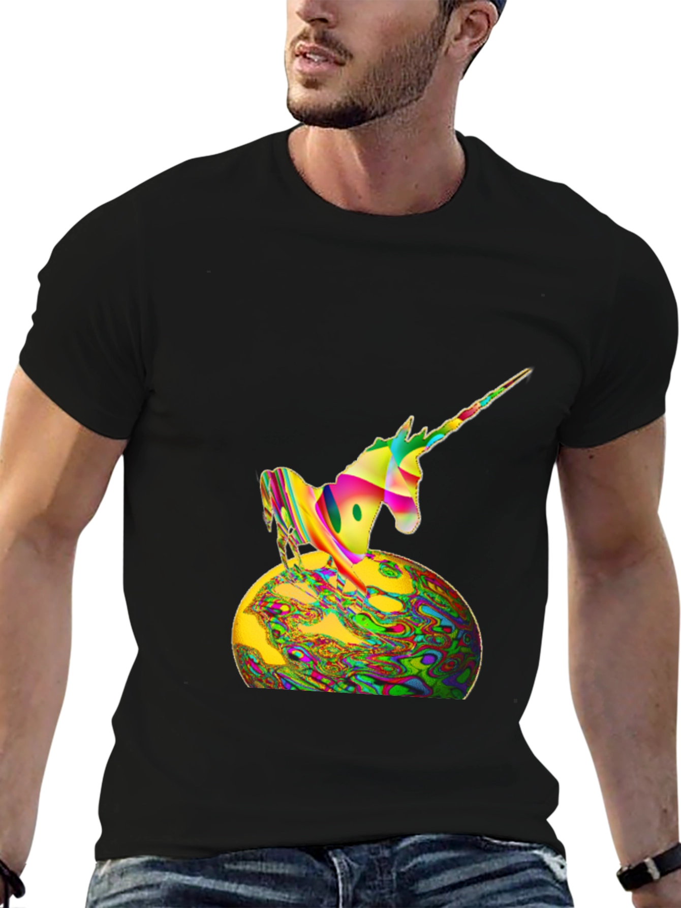 Psychedelic Unicorn Graphic Tee