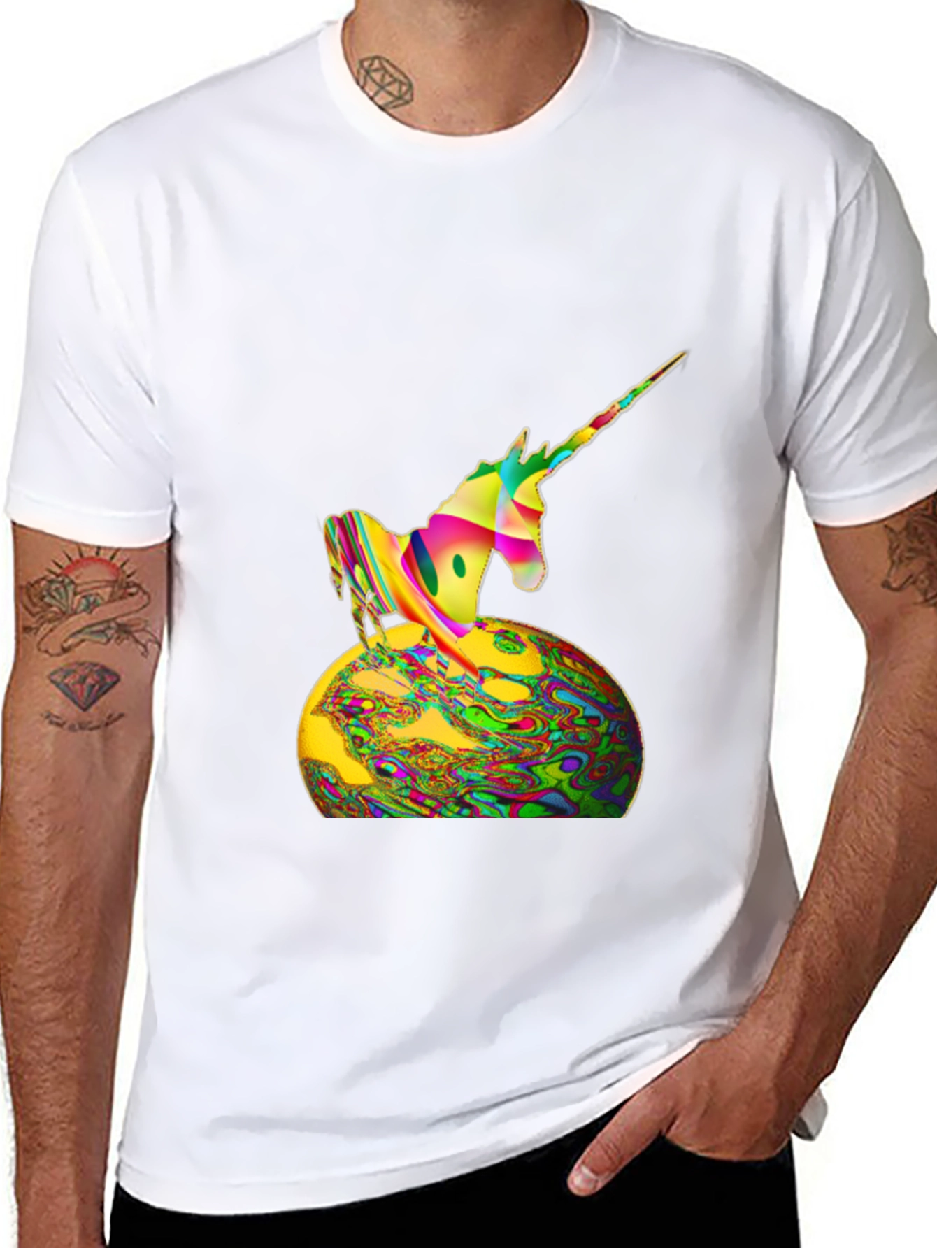 Psychedelic Unicorn Graphic Tee
