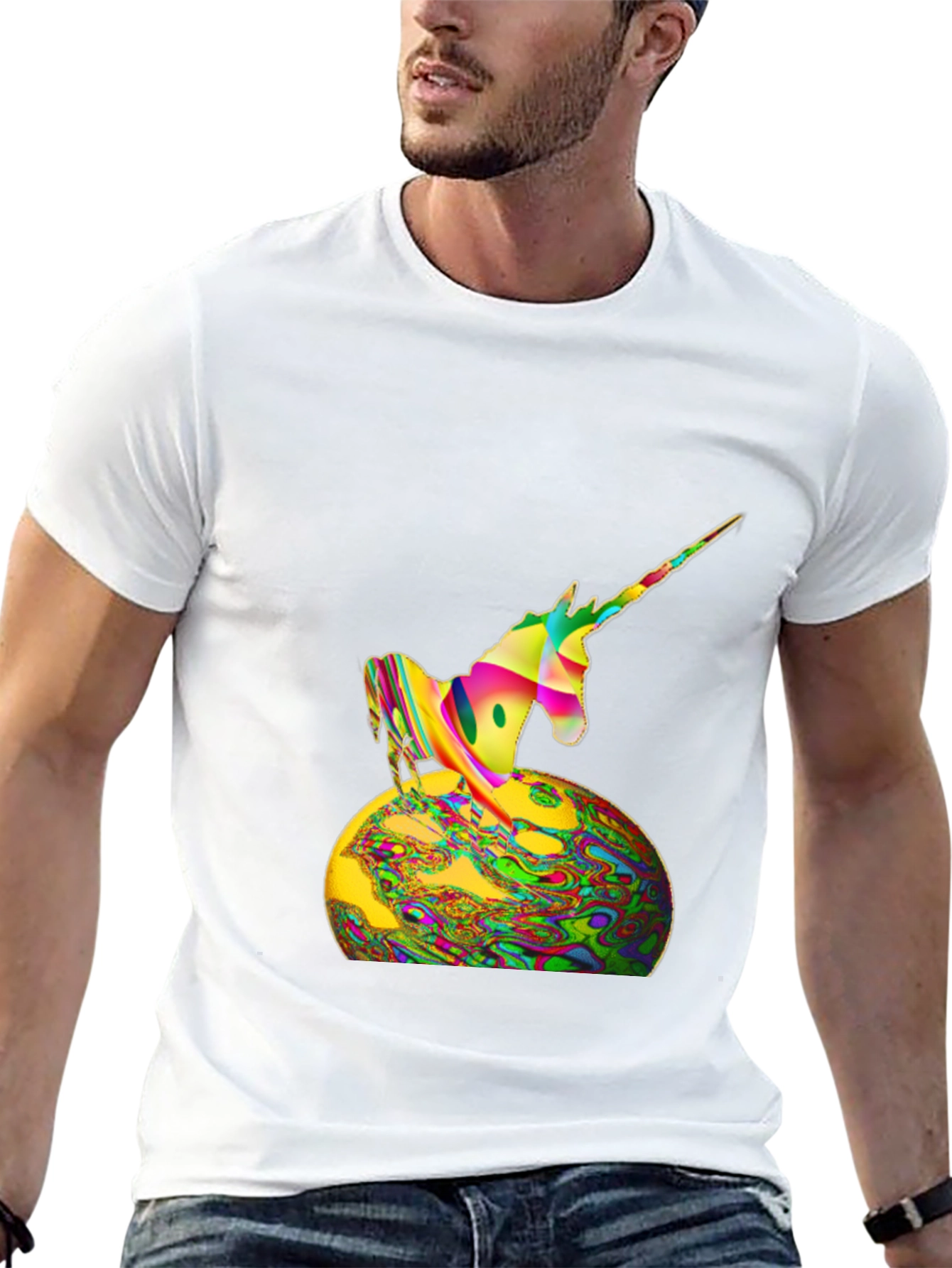 Psychedelic Unicorn Graphic Tee