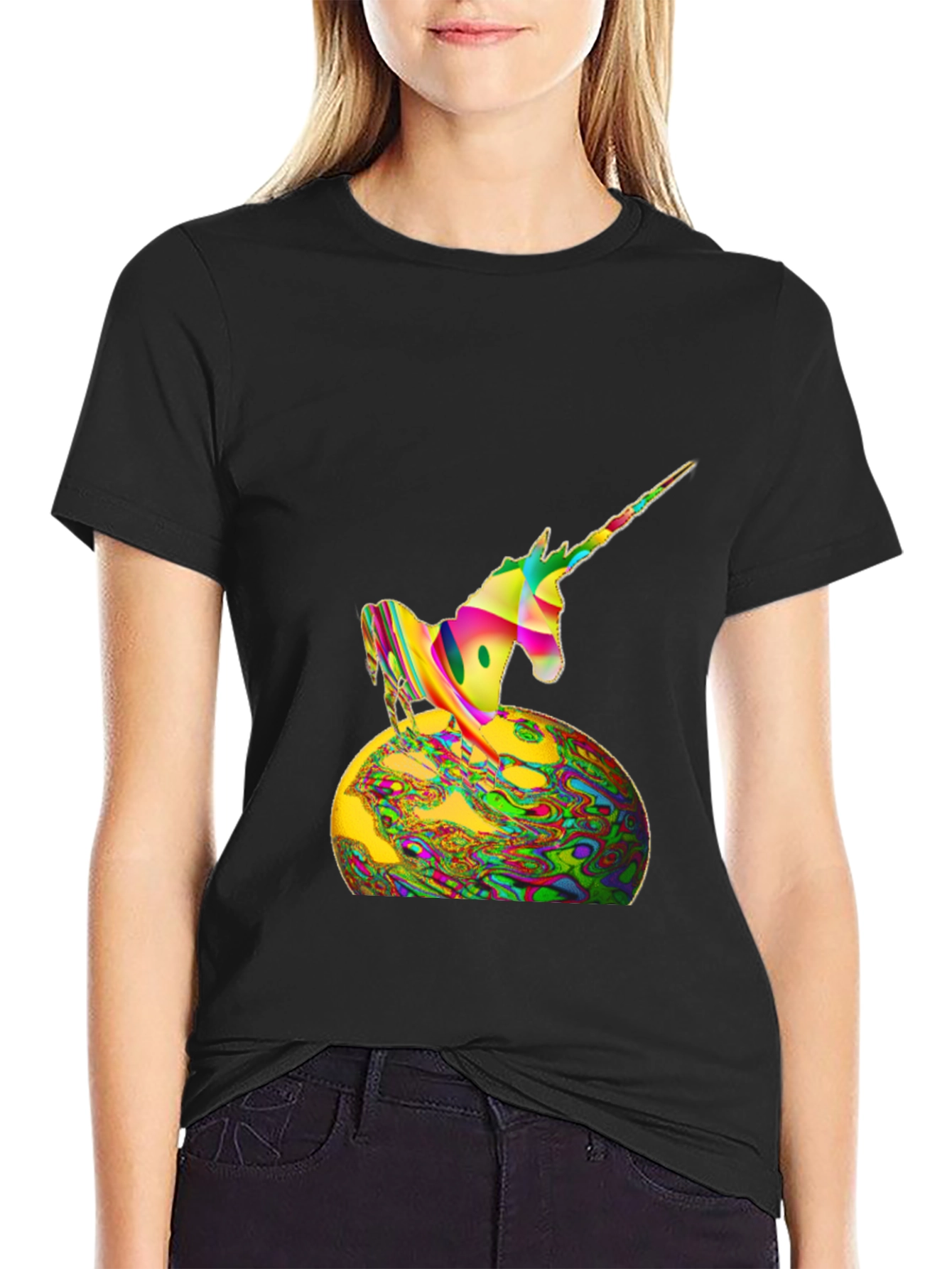 Psychedelic Unicorn Graphic Tee