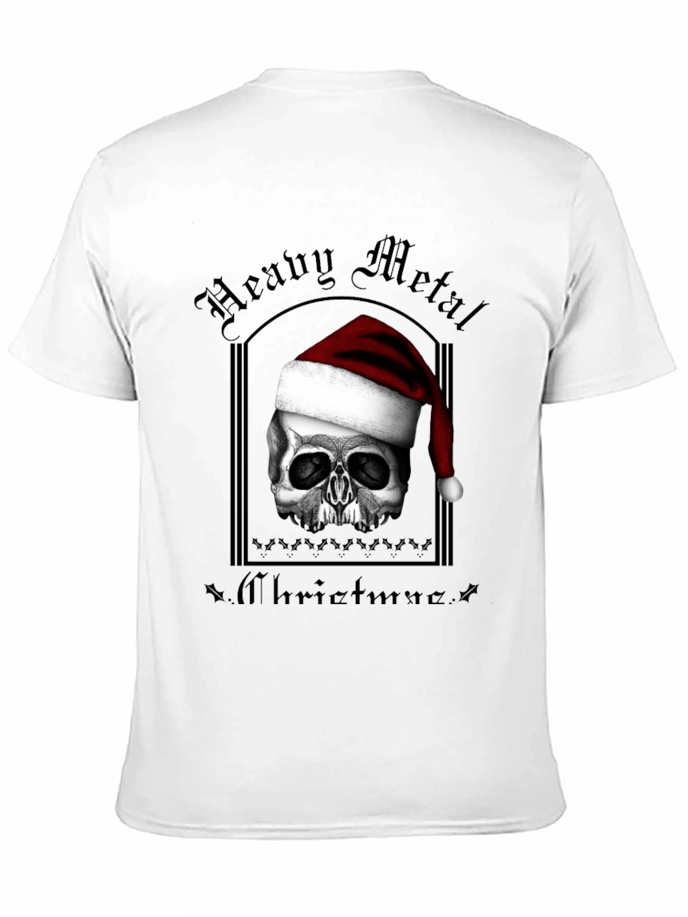 Heavy Metal Christmas Skull T-Shirt
