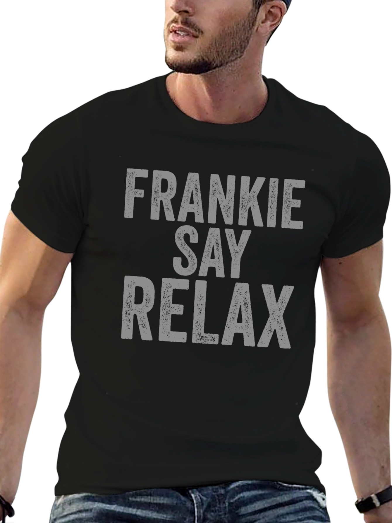 Frankie Say Relax Black T-Shirt