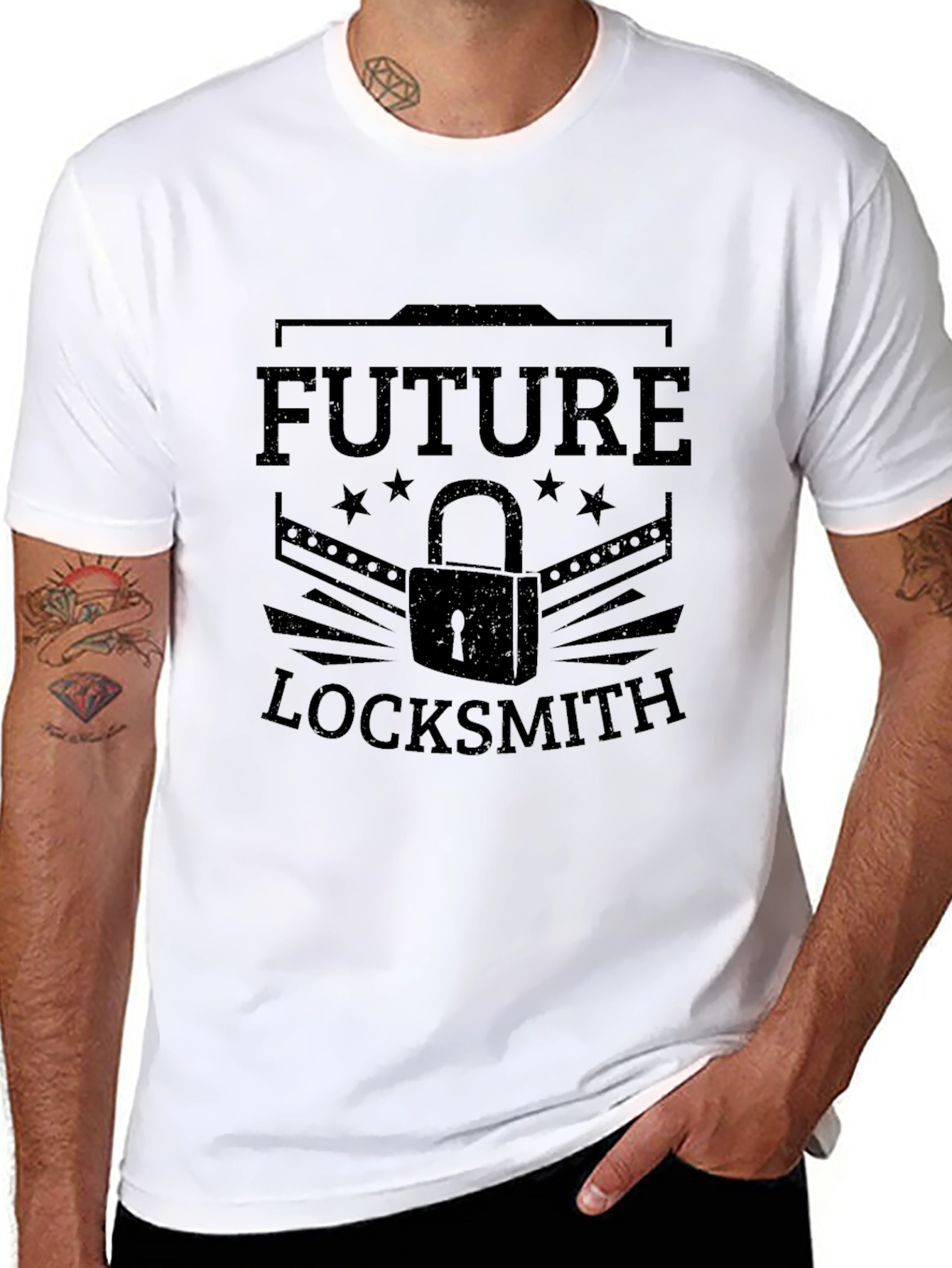Future Locksmith T-Shirt Black Graphic Tee