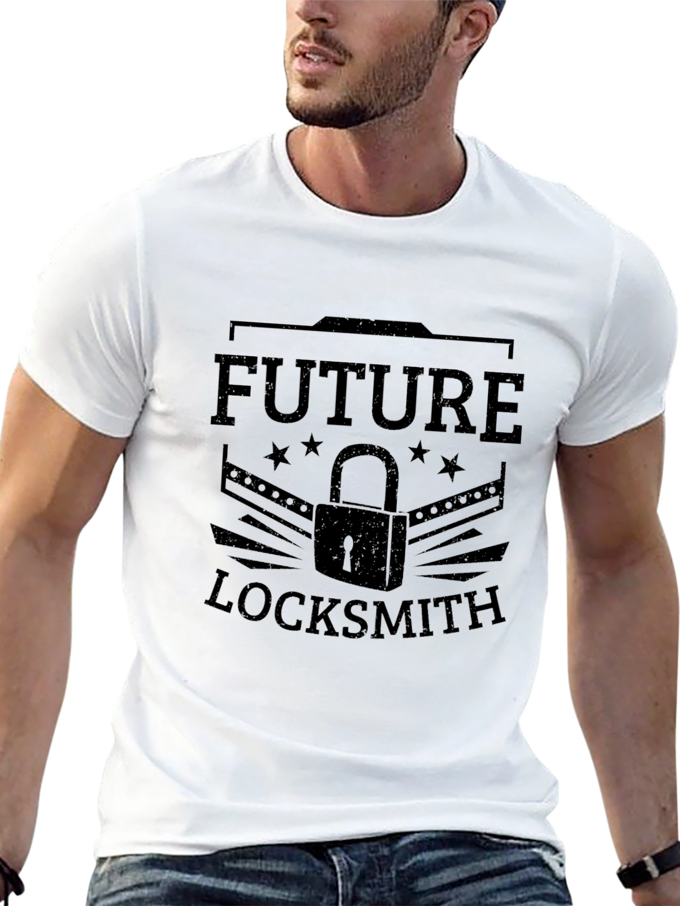 Future Locksmith T-Shirt Black Graphic Tee