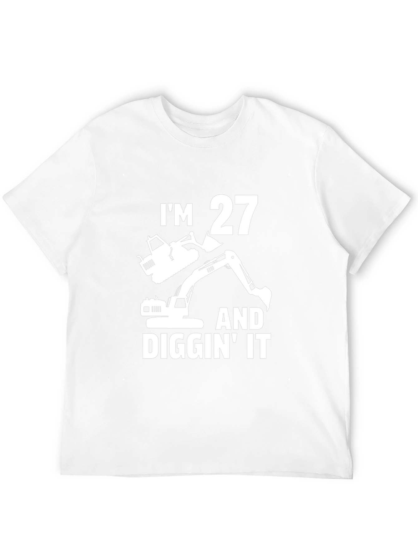 Funny 27th Birthday Excavator T-Shirt