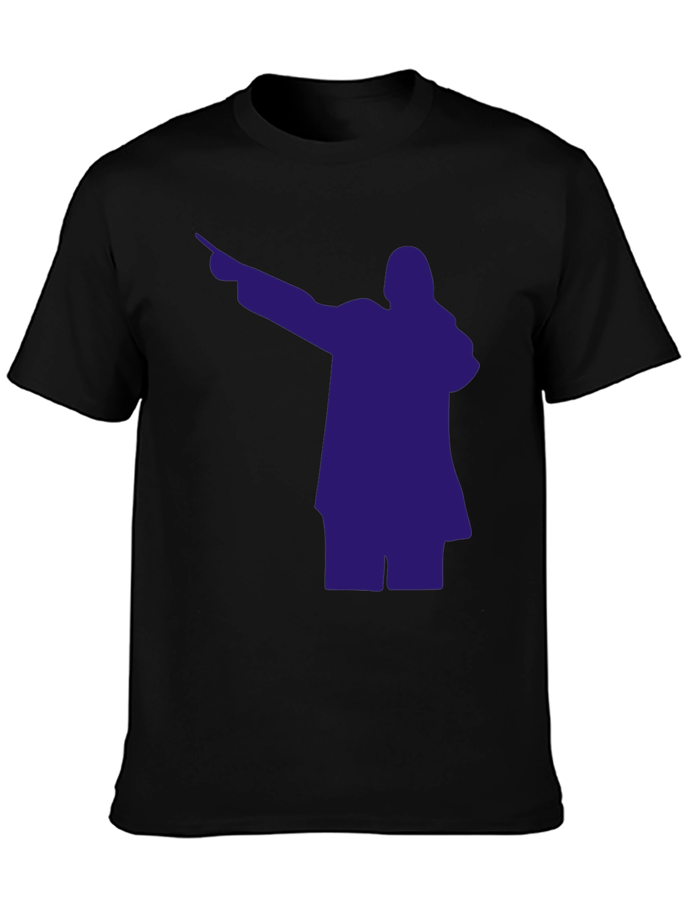 Dabbing Silhouette Graphic Tee - Mens Black T-Shirt
