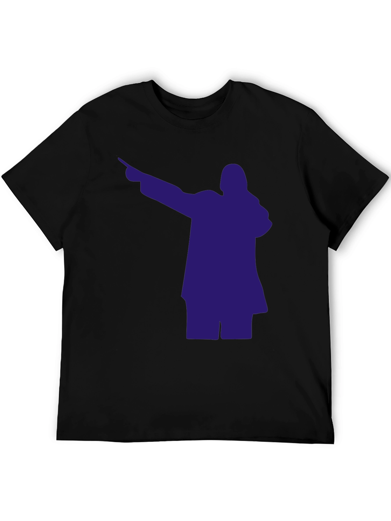Dabbing Silhouette Graphic Tee - Mens Black T-Shirt