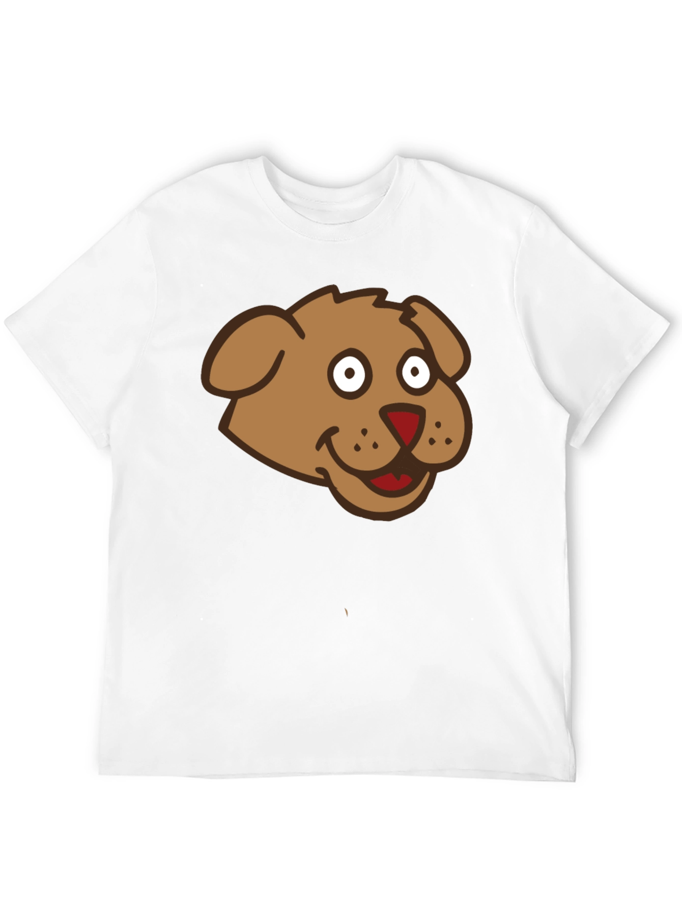 Cartoon Dog Graphic Tee - Mens Black T-Shirt