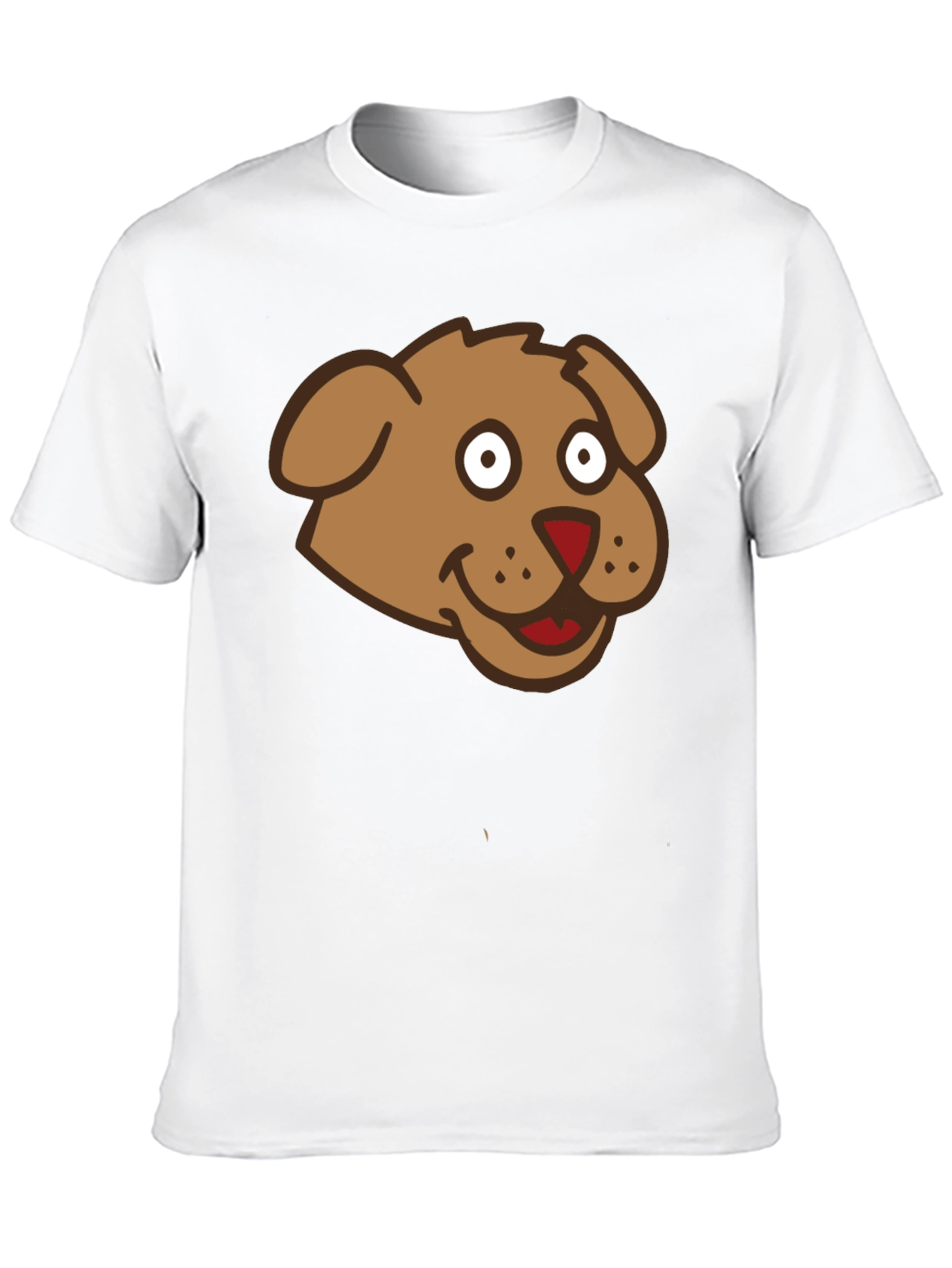 Cartoon Dog Graphic Tee - Mens Black T-Shirt