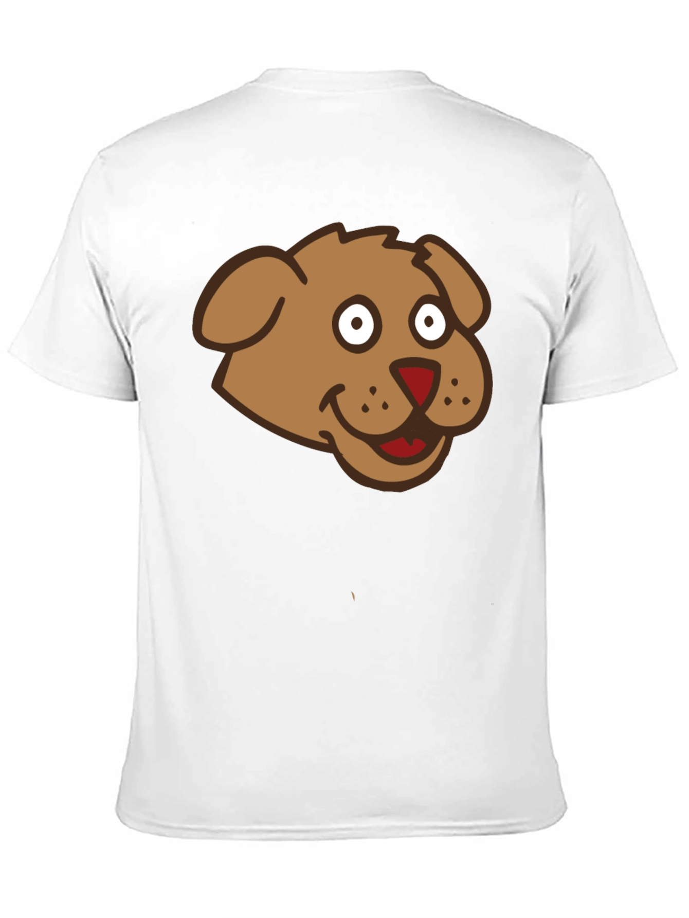 Cartoon Dog Graphic Tee - Mens Black T-Shirt