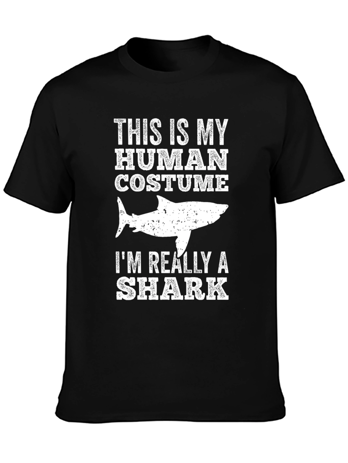 Human Costume Shark T-Shirt - Funny Graphic Tee