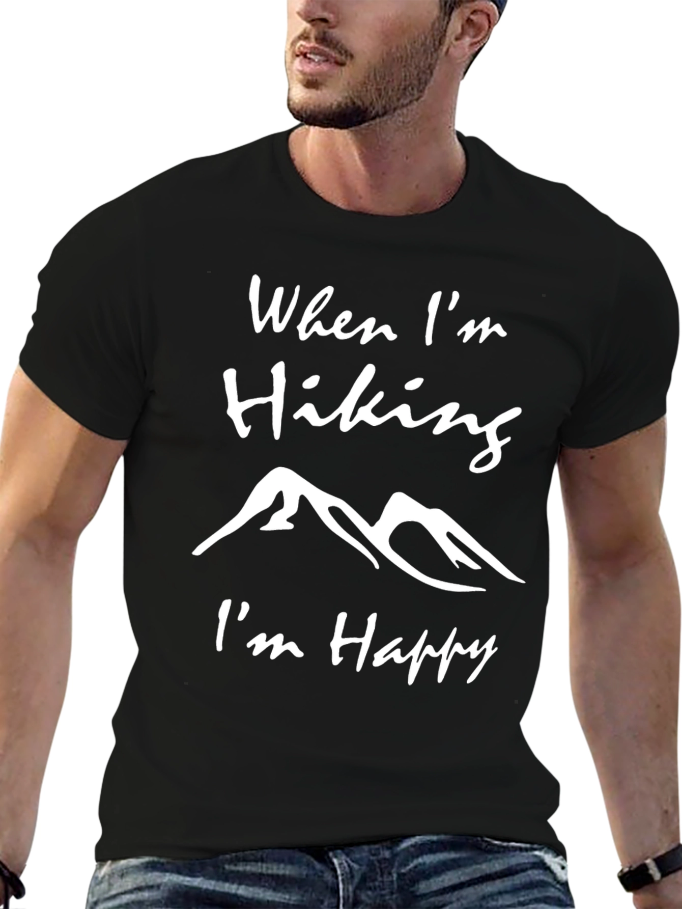 Hiking Lover T-Shirt - When Im Hiking Im Happy