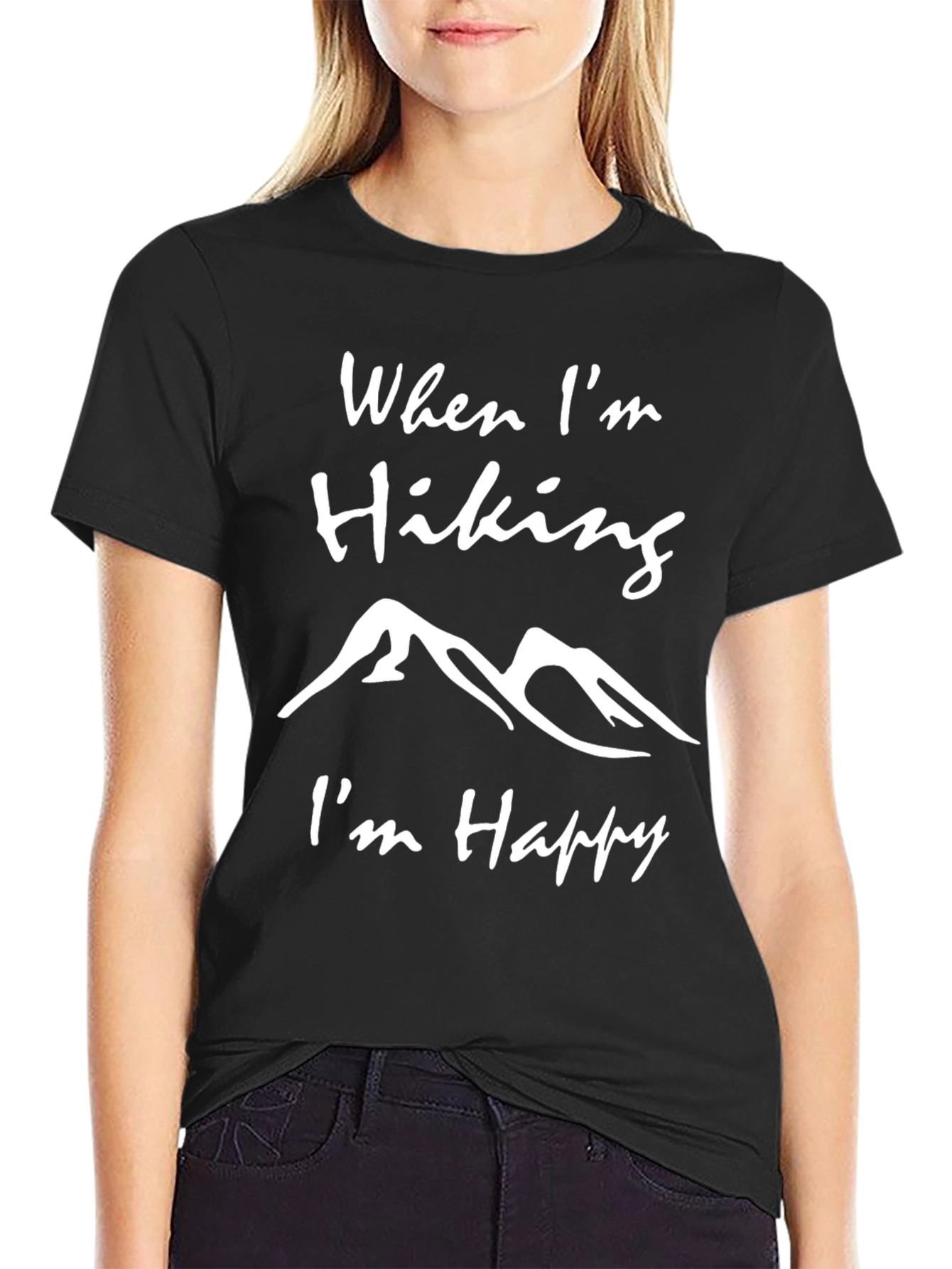 Hiking Lover T-Shirt - When Im Hiking Im Happy