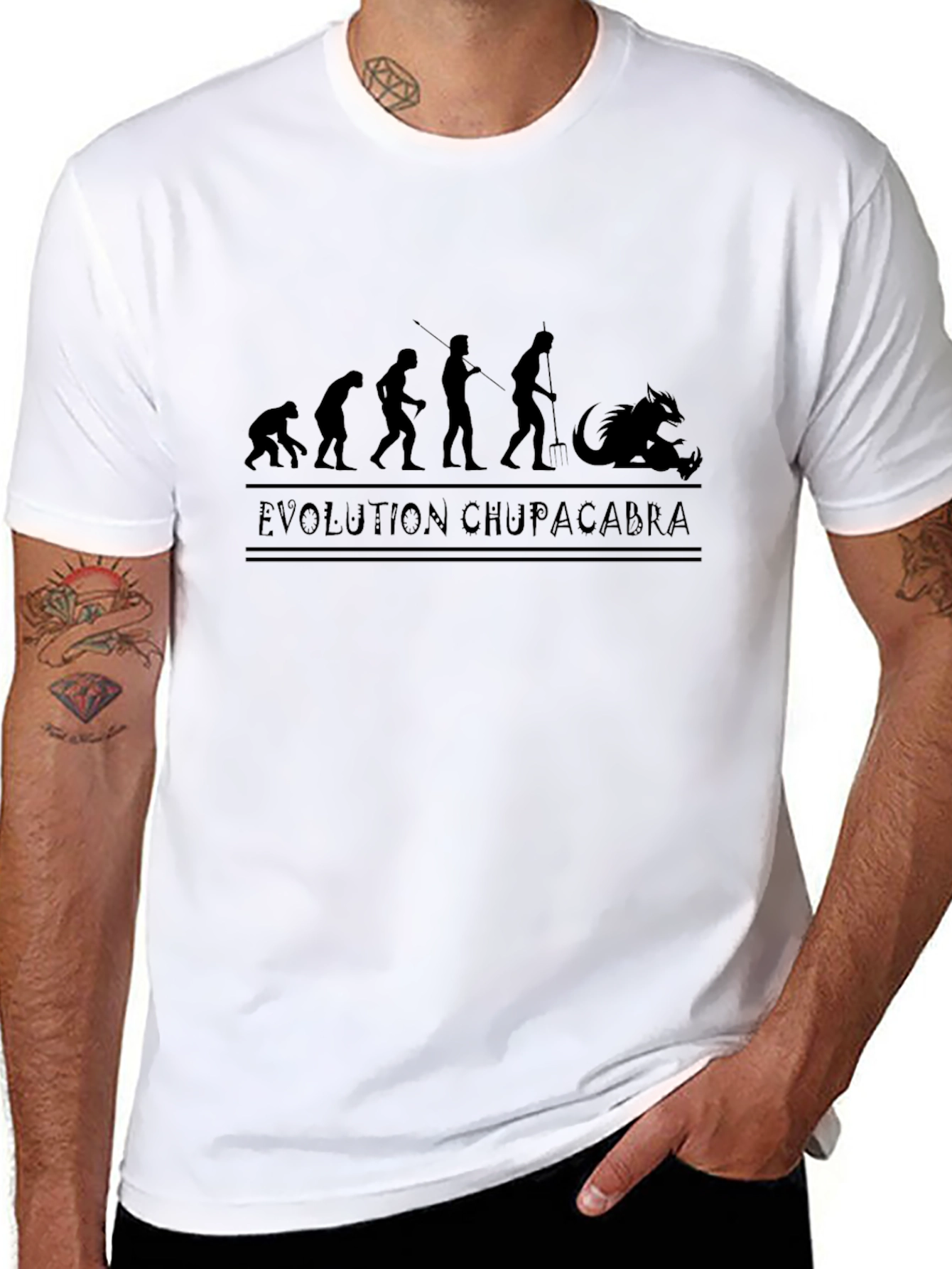 Evolution Chupacabra T-Shirt Funny Cryptozoology Tee