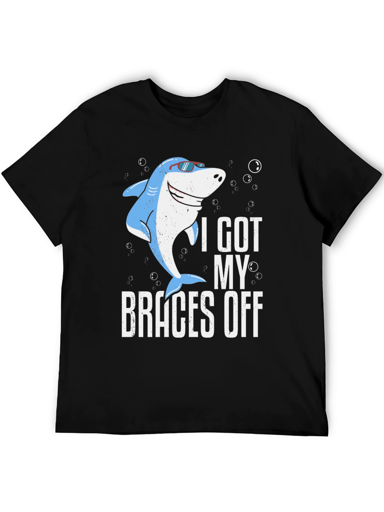 Funny Shark Braces Off T-Shirt