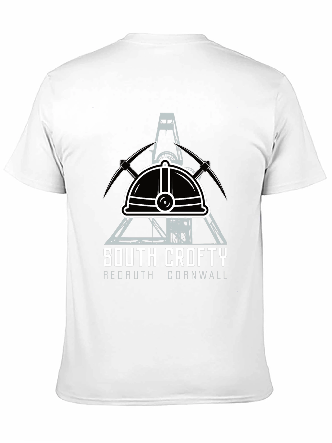 South Crofty Mining T-Shirt - Black Cotton Tee