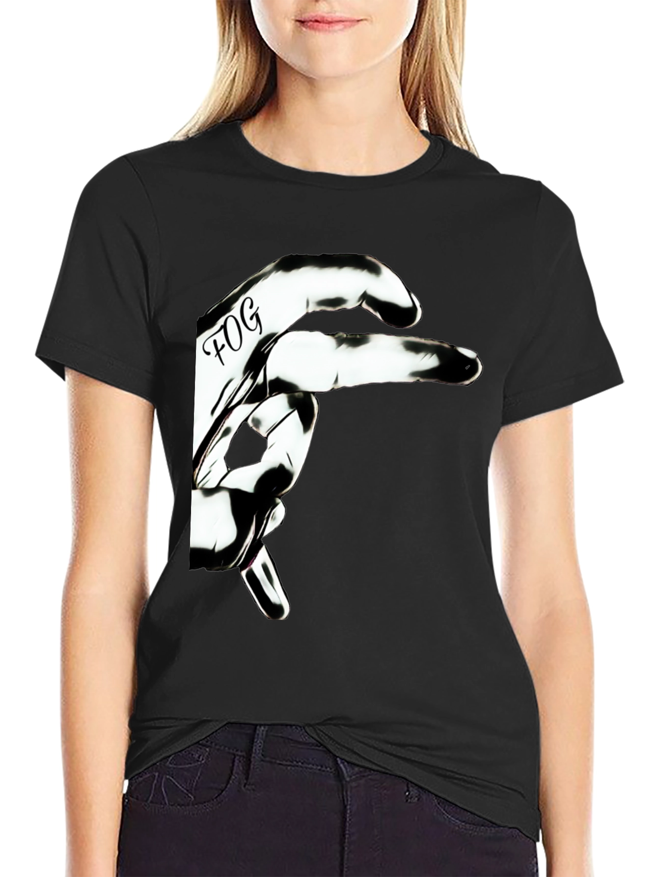 FOG Hand Graphic Black Tee