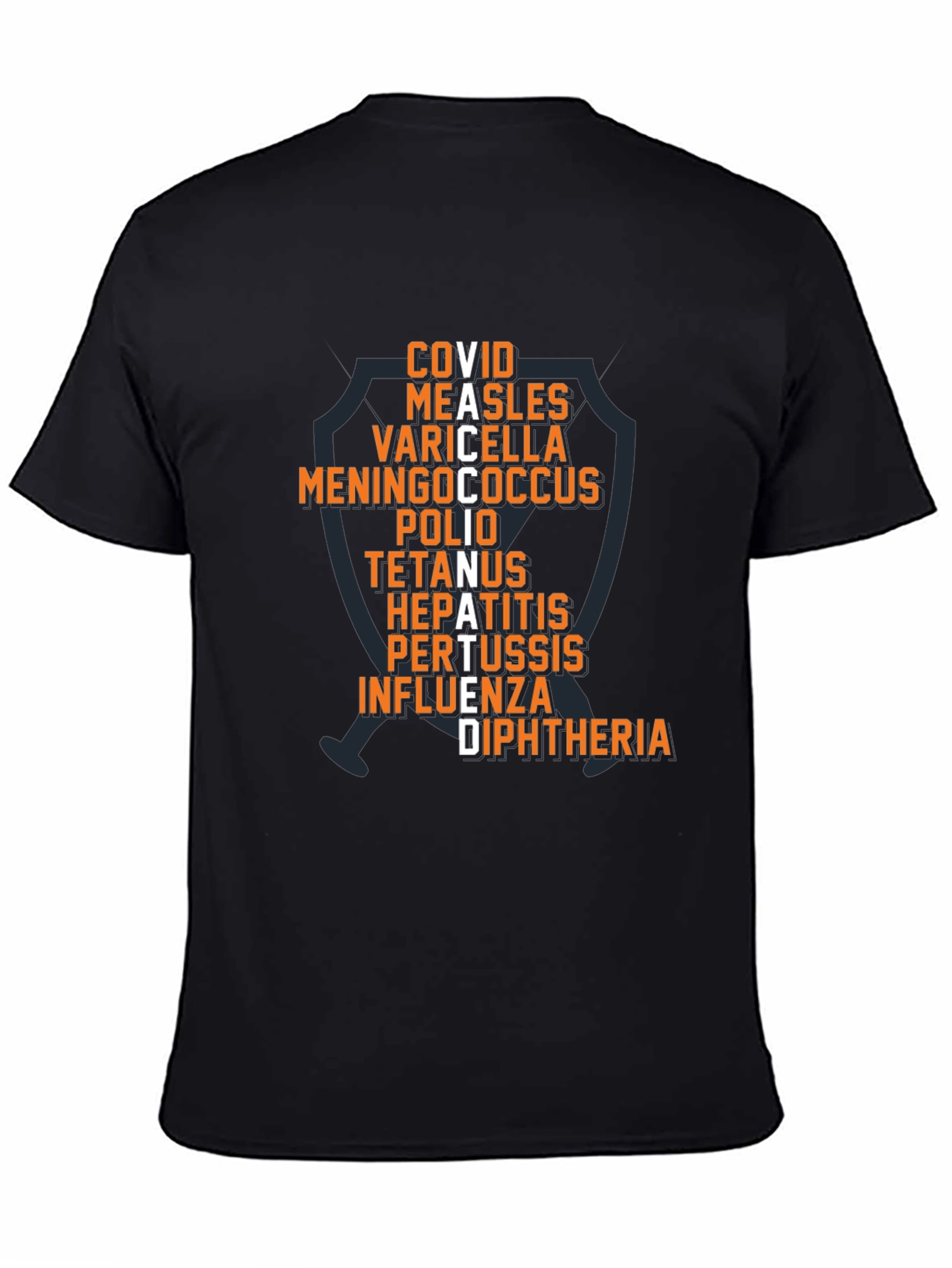 Vaccinated T-Shirt - Disease Shield Tee