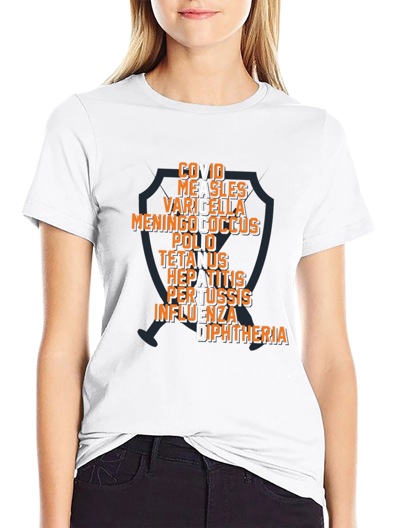 Vaccinated T-Shirt - Disease Shield Tee