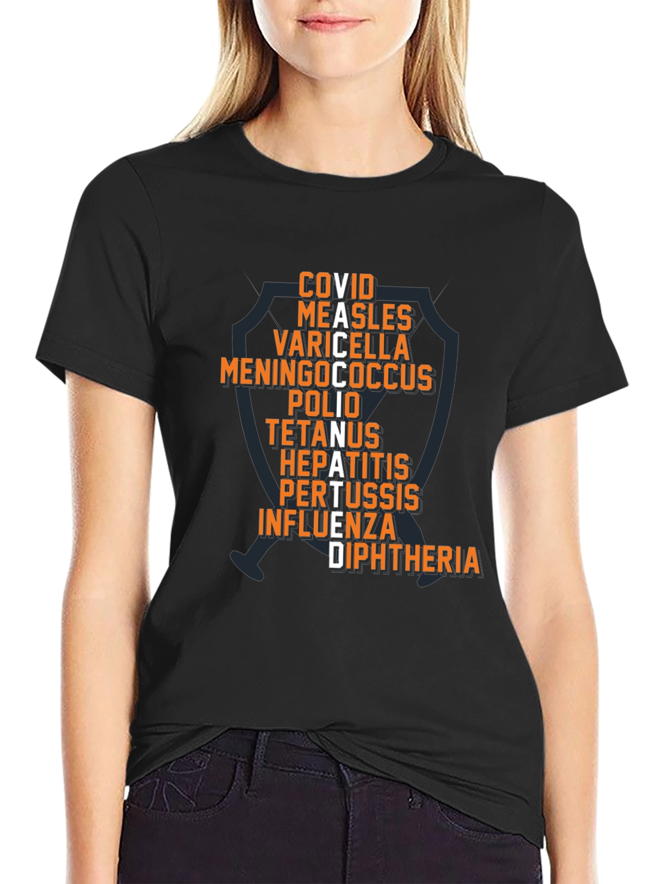 Vaccinated T-Shirt - Disease Shield Tee