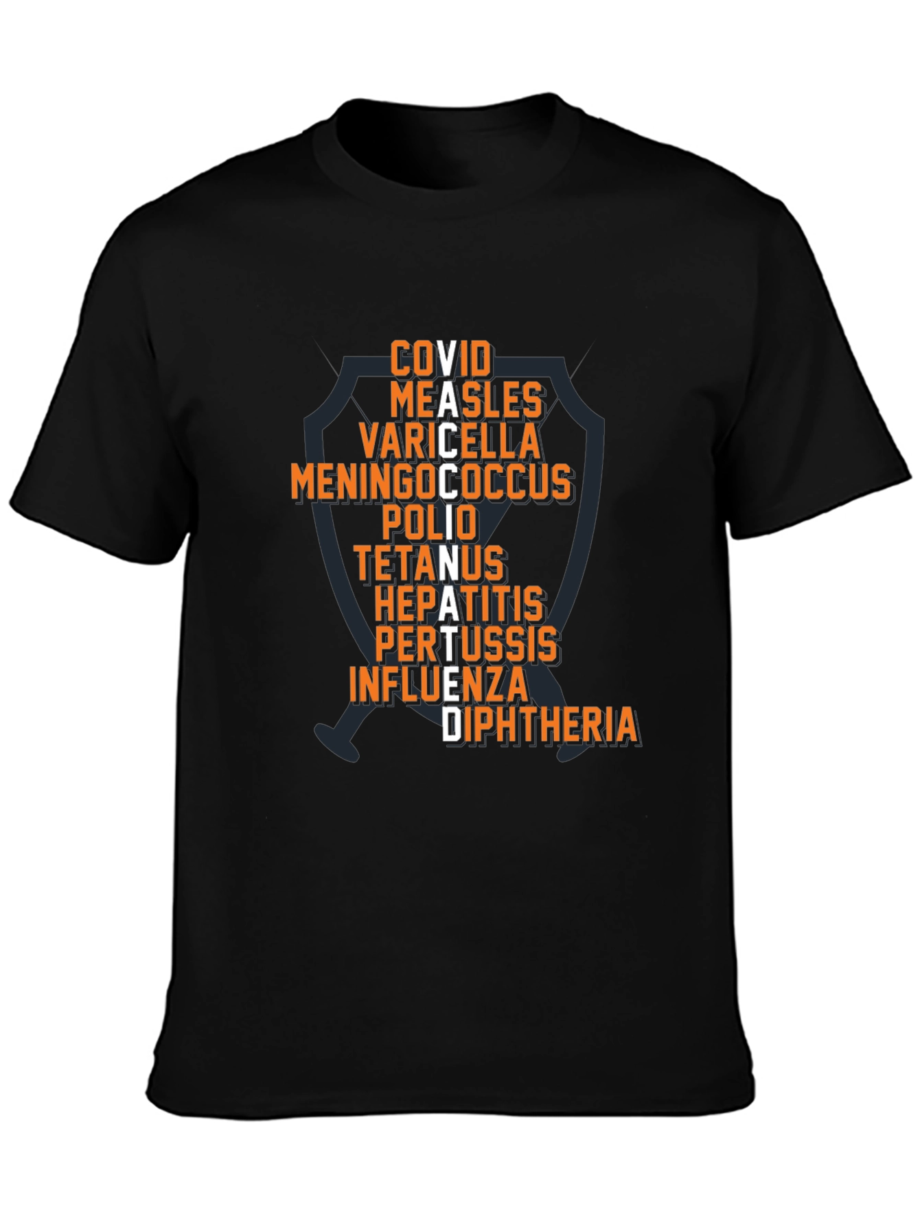 Vaccinated T-Shirt - Disease Shield Tee