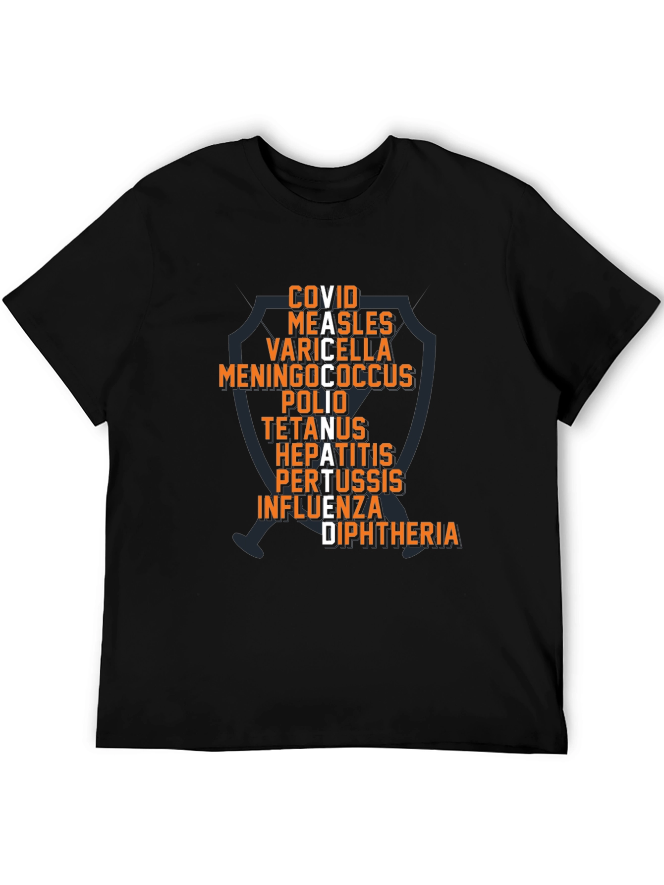 Vaccinated T-Shirt - Disease Shield Tee