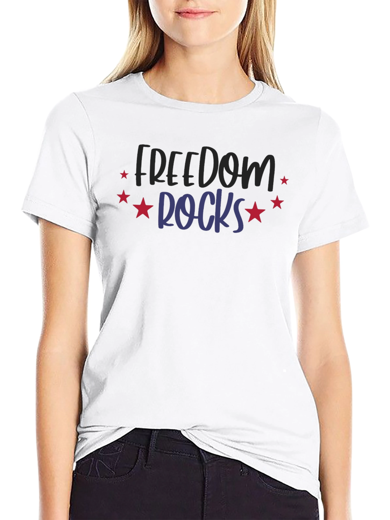 Freedom Rocks T-Shirt - Patriotic Design