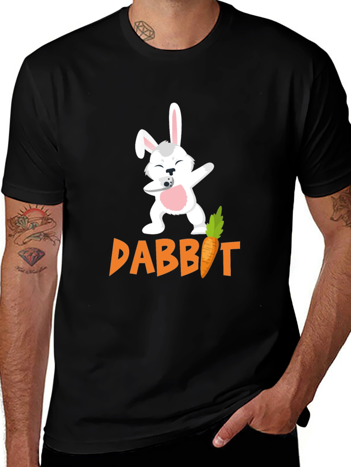 Dabbit T-Shirt - Easter Bunny Dab Carrot Tee