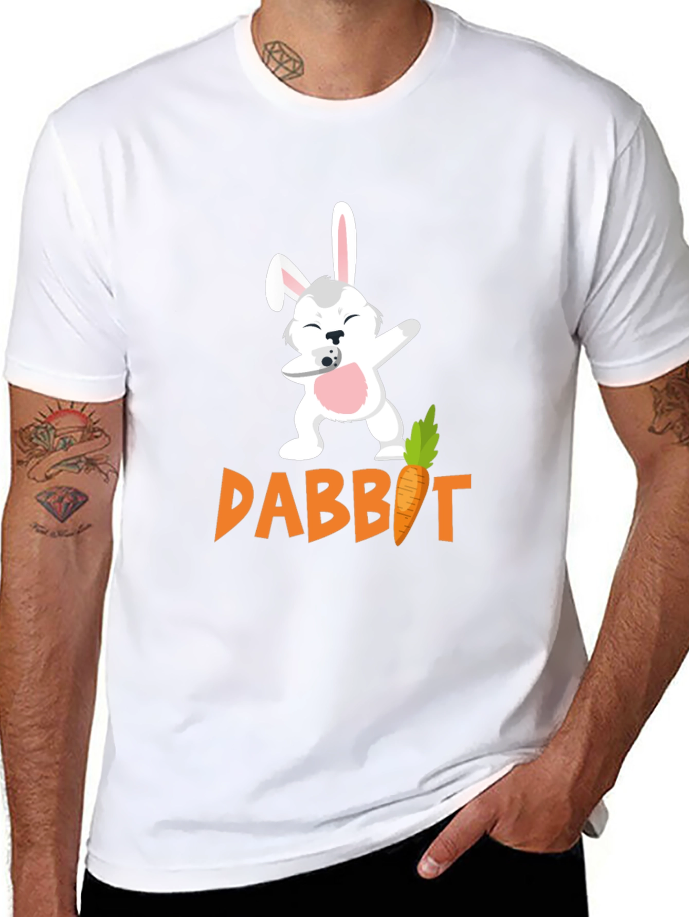 Dabbit T-Shirt - Easter Bunny Dab Carrot Tee