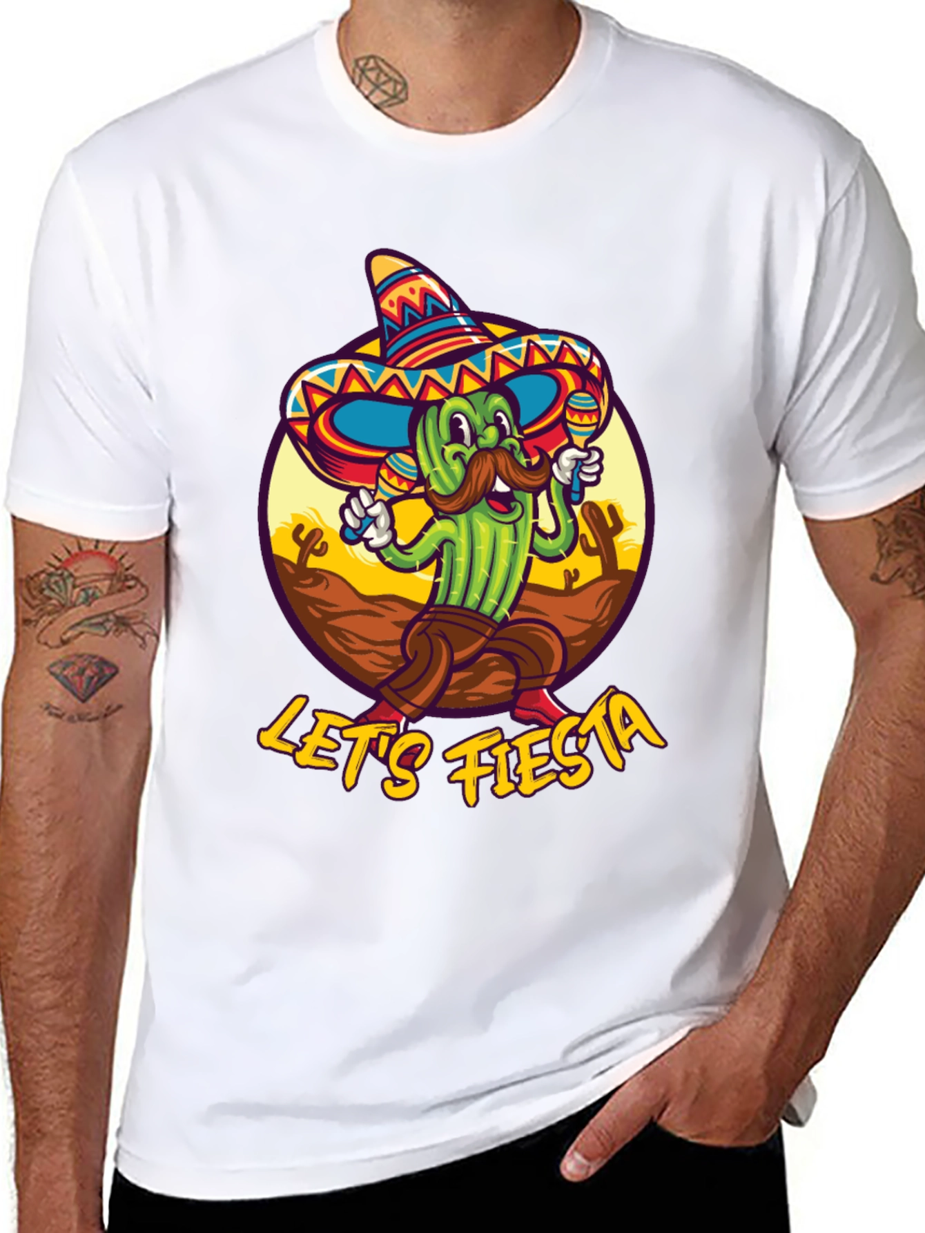 Lets Fiesta Cactus T-Shirt