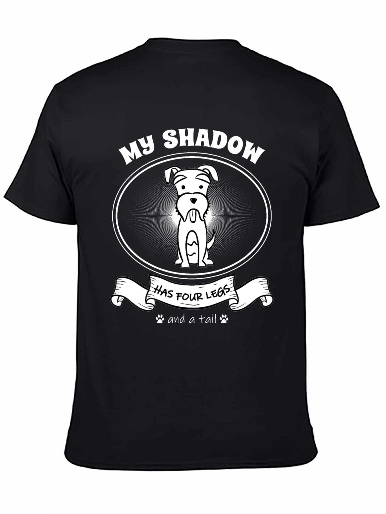Dog Shadow T-Shirt - Four Legs & A Tail