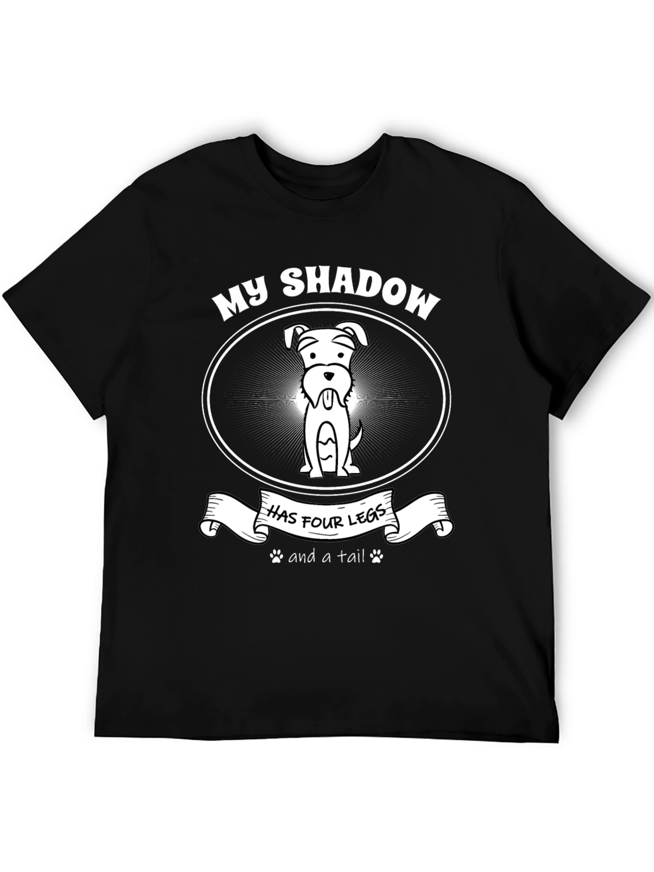 Dog Shadow T-Shirt - Four Legs & A Tail