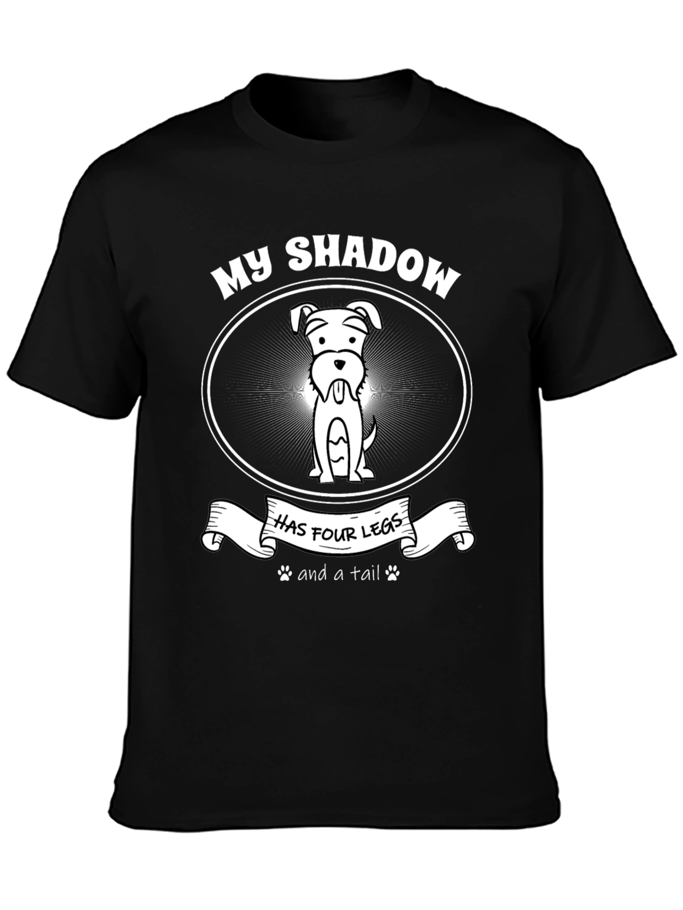 Dog Shadow T-Shirt - Four Legs & A Tail