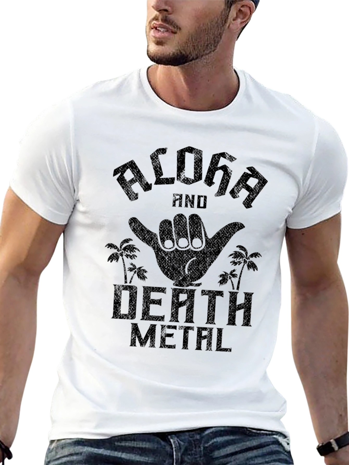 Aloha Death Metal Graphic T-Shirt