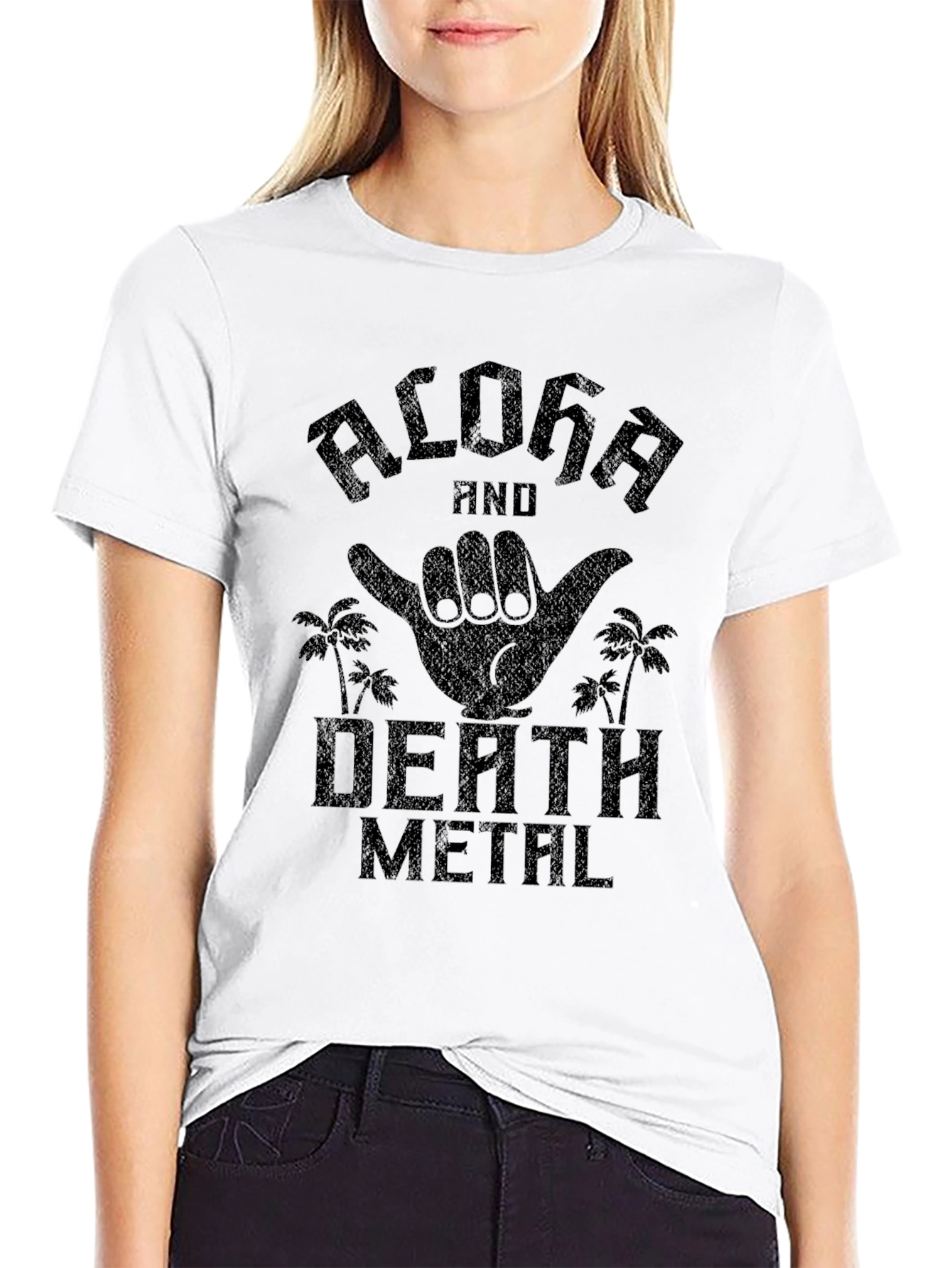 Aloha Death Metal Graphic T-Shirt