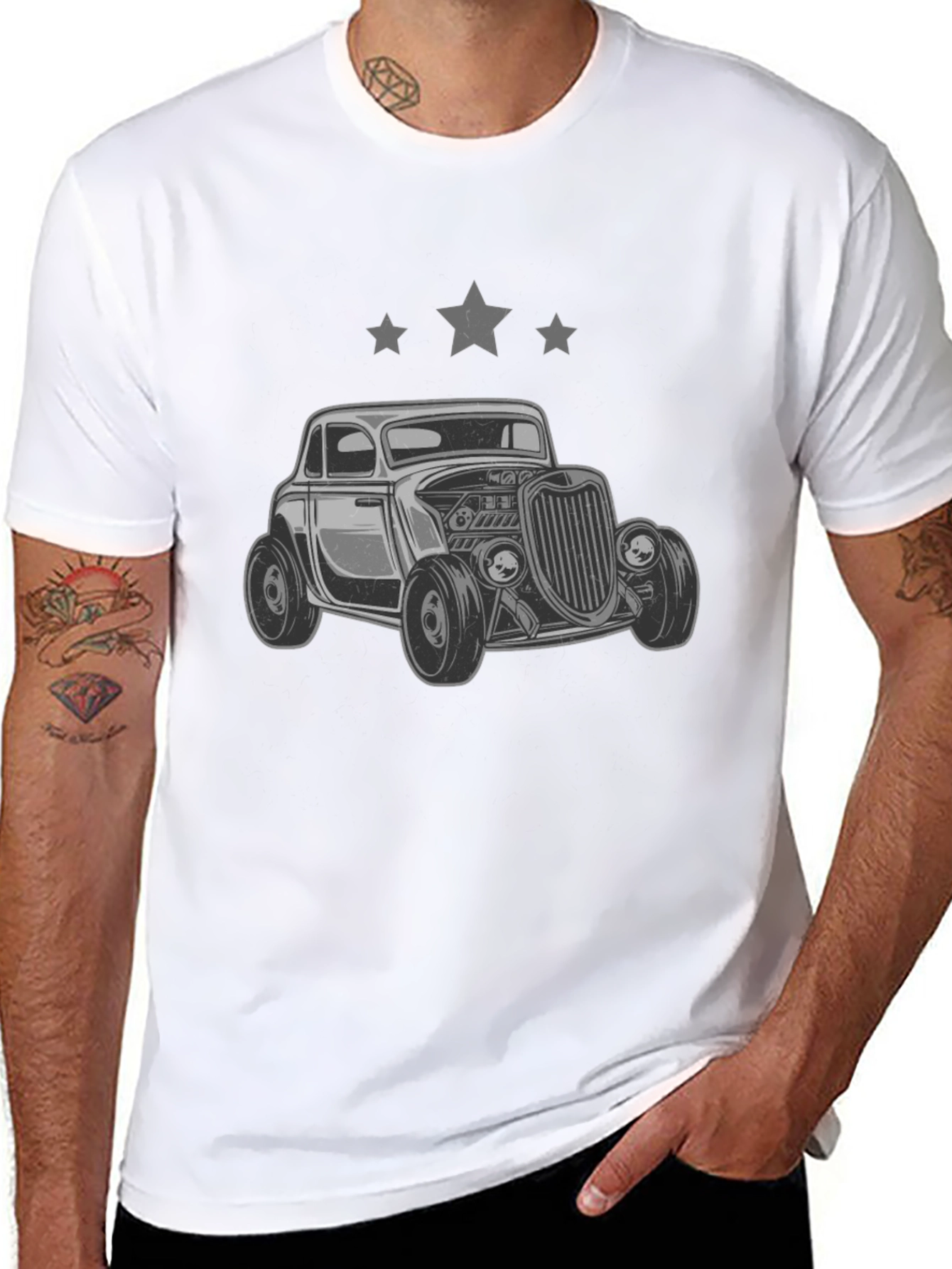 Retro Car Graphic T-Shirt