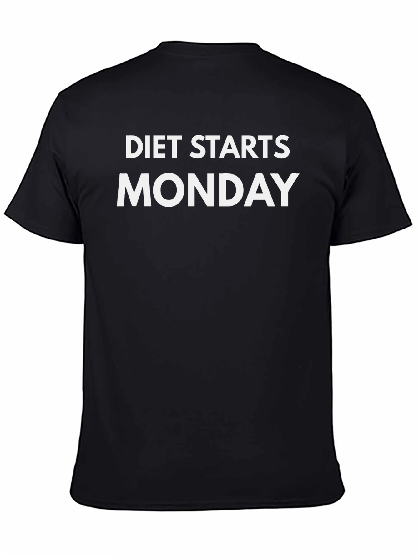 Diet Starts Monday T-Shirt Funny Gym Workout Tee