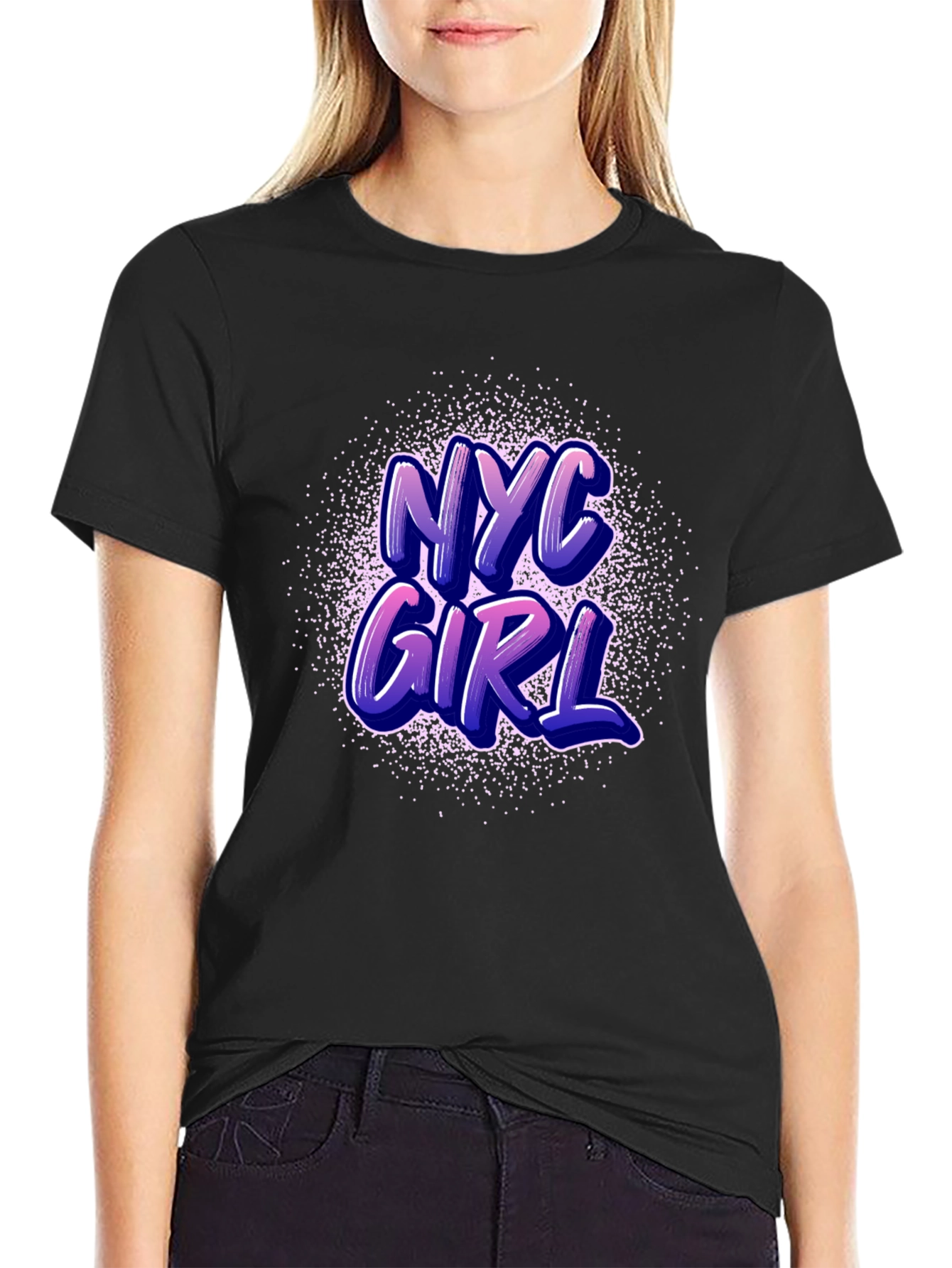 NYC Girl Graphic Tee - Stylish City Vibes