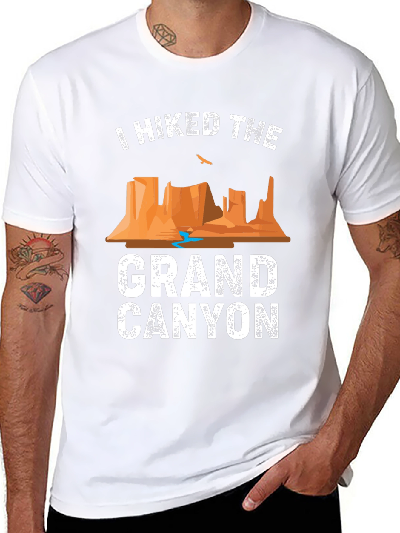 Grand Canyon Hiker Graphic Tee - Black