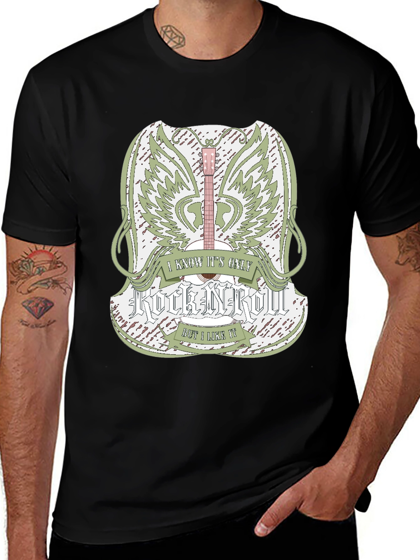 Rock and Roll Guitar T-Shirt - Music Lover Tee