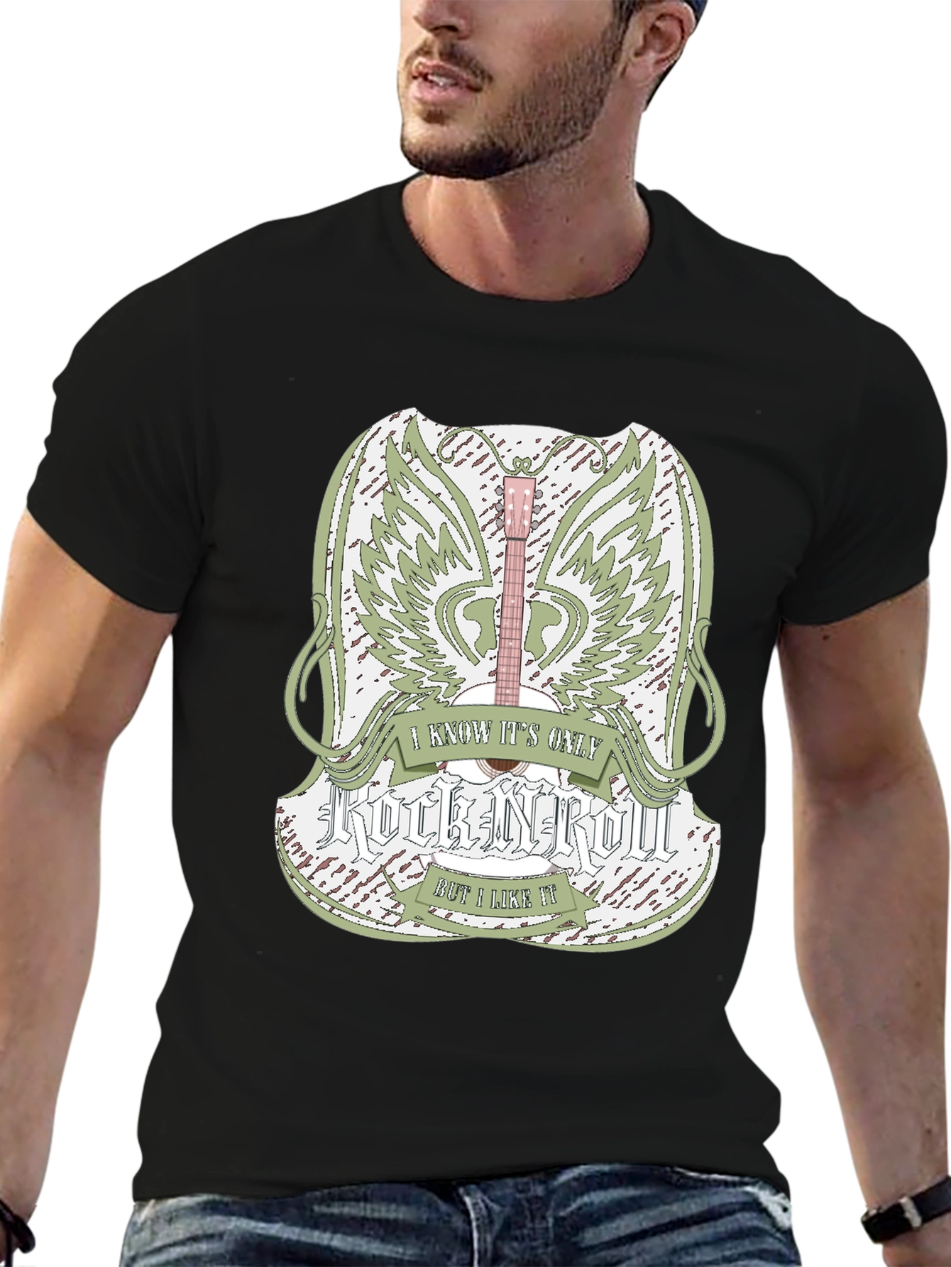 Rock and Roll Guitar T-Shirt - Music Lover Tee