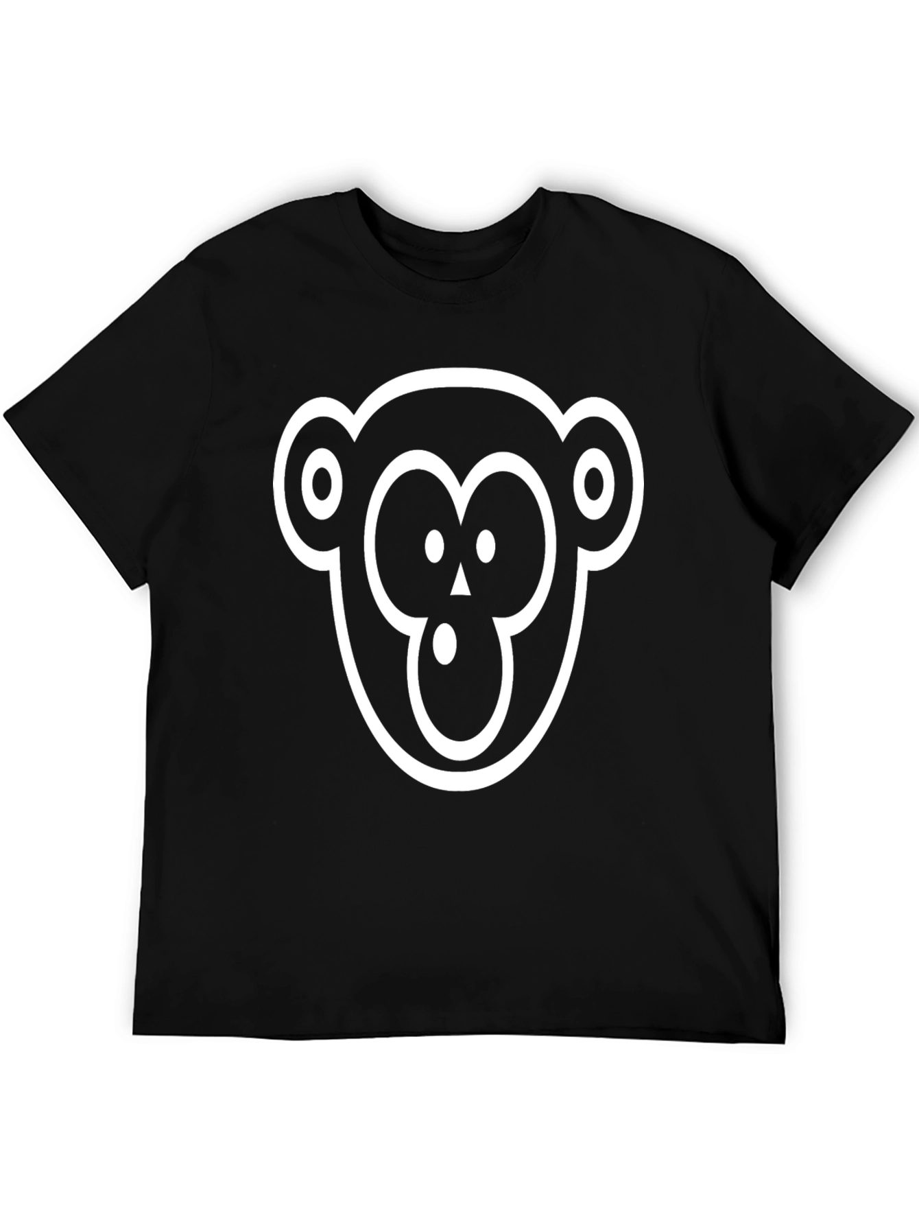 Monkey Face Graphic T-Shirt - Cool Casual Style